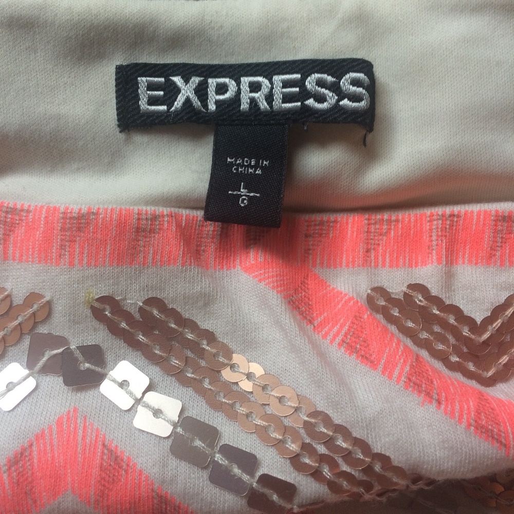 EXPRESS Sequin Tribal Skirt Large - Picture 3 of 3